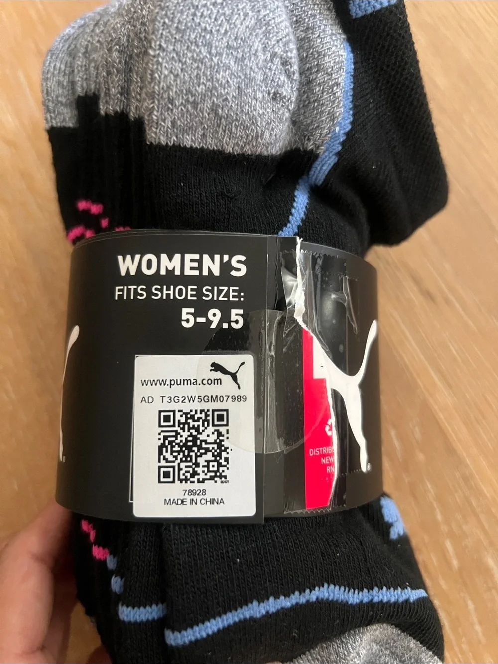 🩵🩷NWT PUMA BLACK NO-SHOW ATHLETIC SOCKS 5Pack🩵🩷